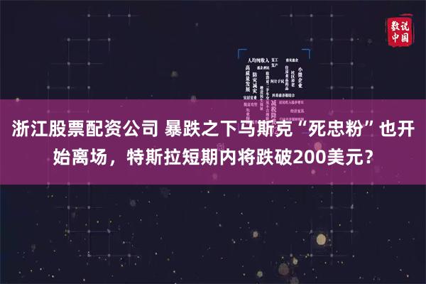 浙江股票配资公司 暴跌之下马斯克“死忠粉”也开始离场，特斯拉短期内将跌破200美元？