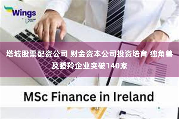 塔城股票配资公司 财金资本公司投资培育 独角兽及瞪羚企业突破140家