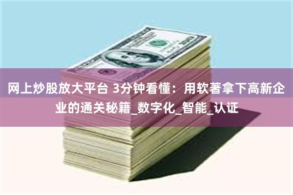 网上炒股放大平台 3分钟看懂：用软著拿下高新企业的通关秘籍_数字化_智能_认证