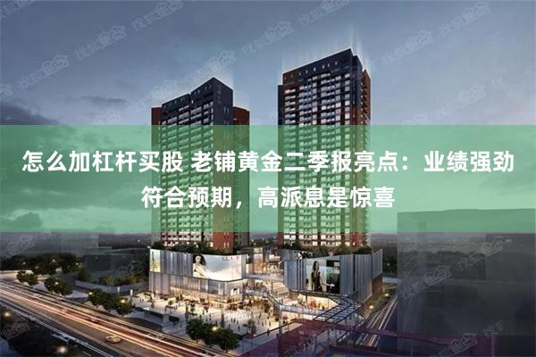 怎么加杠杆买股 老铺黄金二季报亮点：业绩强劲符合预期，高派息是惊喜