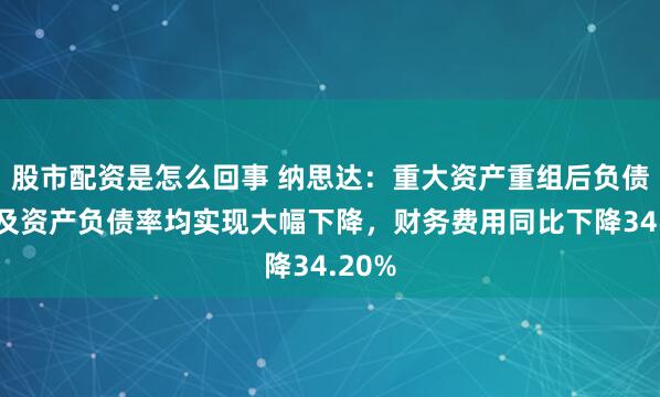 股市配资是怎么回事 纳思达：重大资产重组后负债规模及资产负债率均实现大幅下降，财务费用同比下降34.20%